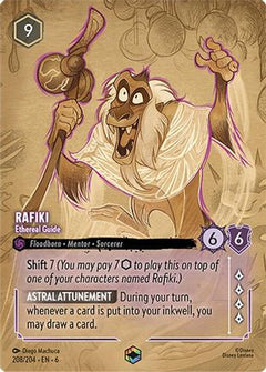 Rafiki - Ethereal Guide (Enchanted) (208/204) [Azurite Sea] Holofoil - Deck Out Gaming