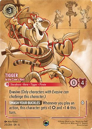 Tigger - In the Crow's Nest (Enchanted) (215/204) [Azurite Sea] Holofoil - Deck Out Gaming