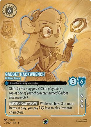 Gadget Hackwrench - Brilliant Bosun (Enchanted) (217/204) [Azurite Sea] Holofoil - Deck Out Gaming