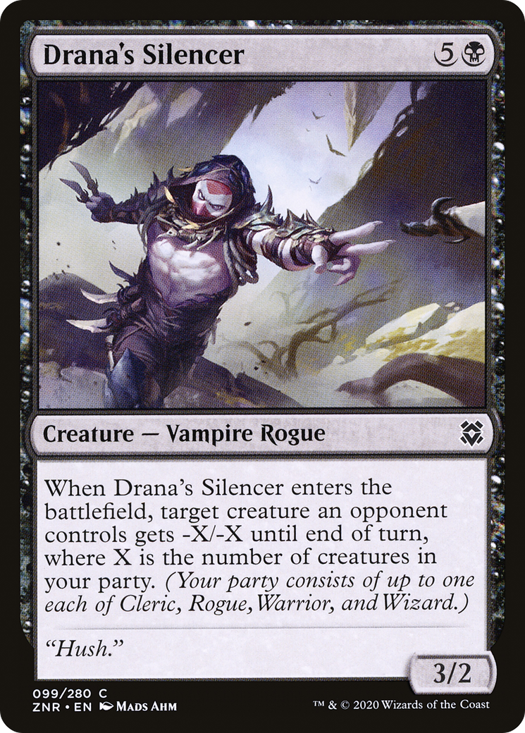 Drana's Silencer (99) [Zendikar Rising] foil - Deck Out Gaming