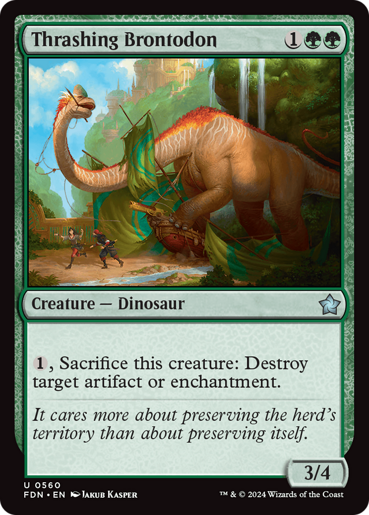 Thrashing Brontodon (560) [Foundations] - Deck Out Gaming