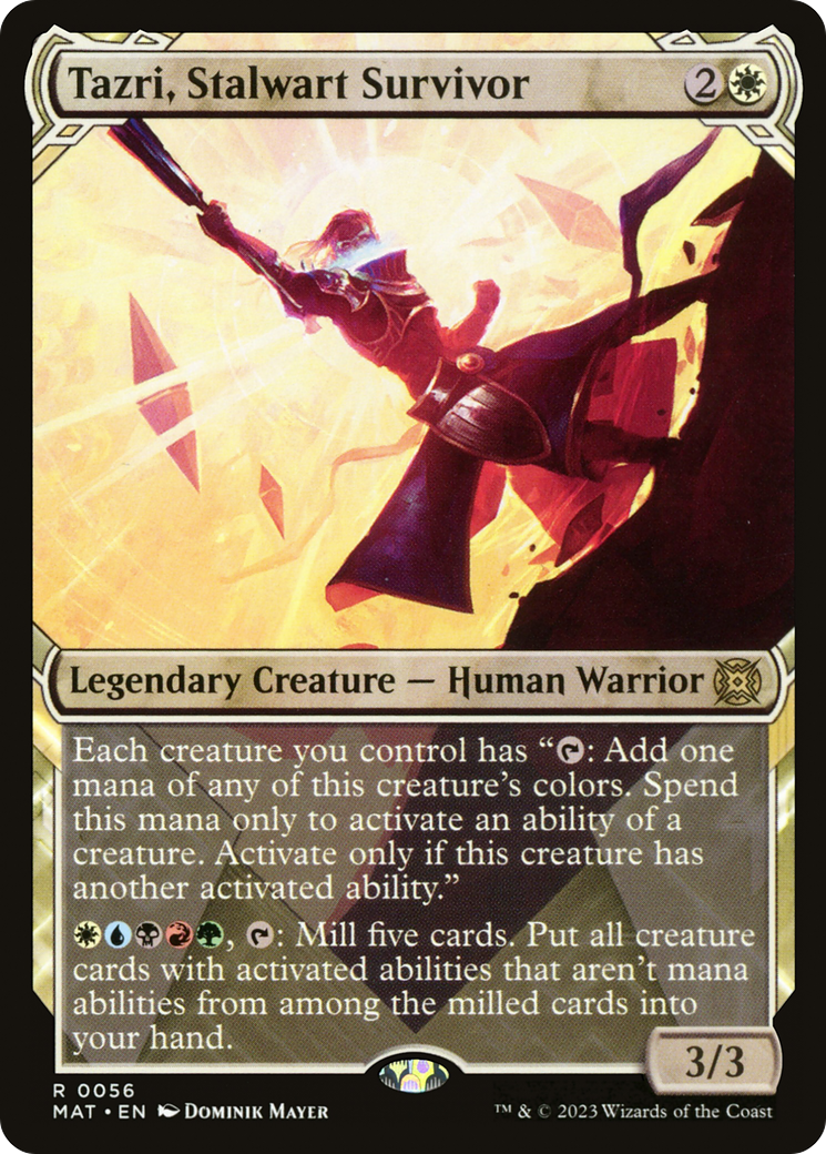 Tazri, Stalwart Survivor (Showcase) (56) [March of the Machine: The Aftermath] foil - Deck Out Gaming