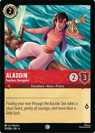 Aladdin - Fearless Navigator (112/204) [Azurite Sea] - Deck Out Gaming