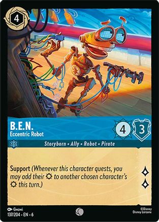 B.E.N. - Eccentric Robot (137/204) [Azurite Sea] Cold Foil - Deck Out Gaming