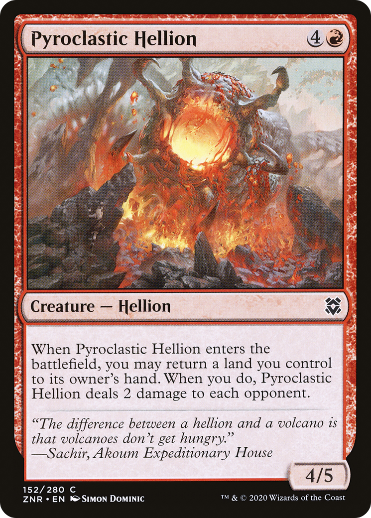 Pyroclastic Hellion (152) [Zendikar Rising] foil - Deck Out Gaming