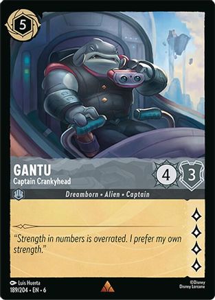 Gantu - Captain Crankyhead (189/204) [Azurite Sea] Cold Foil - Deck Out Gaming
