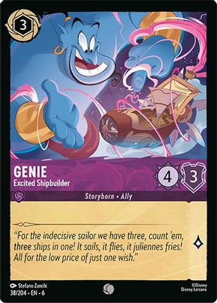 Genie - Excited Shipbuilder (38/204) [Azurite Sea] - Deck Out Gaming