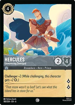 Hercules - Unwavering Demigod (180/204) [Azurite Sea] - Deck Out Gaming