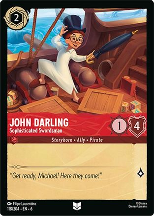 John Darling - Sophisticated Swordsman (118/204) [Azurite Sea] - Deck Out Gaming
