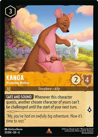 Kanga - Nurturing Mother (21/204) [Azurite Sea] - Deck Out Gaming