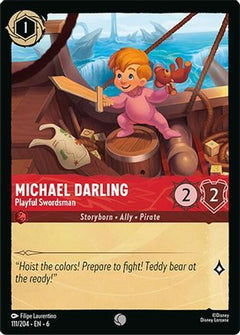 Michael Darling - Playful Swordsman (111/204) [Azurite Sea] - Deck Out Gaming