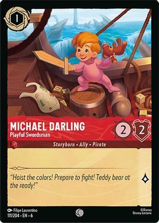 Michael Darling - Playful Swordsman (111/204) [Azurite Sea] - Deck Out Gaming
