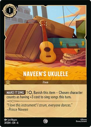 Naveen's Ukulele (31/204) [Azurite Sea] Cold Foil - Deck Out Gaming