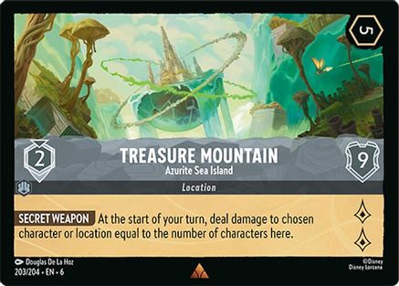 Treasure Mountain - Azurite Sea Island (203/204) [Azurite Sea] - Deck Out Gaming