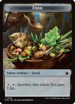 Food // Treasure Double-Sided Token (22) [Foundations] - Deck Out Gaming