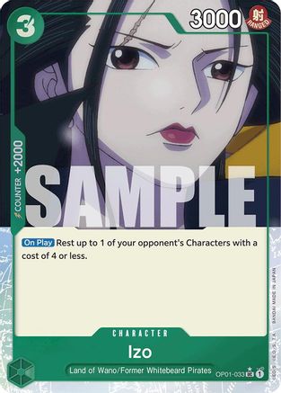 Izo (OP01-033) (Full Art) (OP01-033) [Premium Booster -The Best-] Foil - Deck Out Gaming