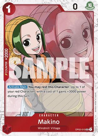 Makino (Jolly Roger Foil) (OP02-015) [Premium Booster -The Best-] Foil - Deck Out Gaming