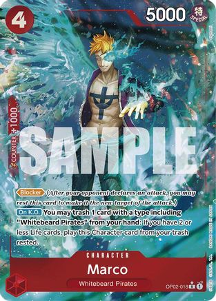 Marco (Full Art) (OP02-018) [Premium Booster -The Best-] Foil - Deck Out Gaming