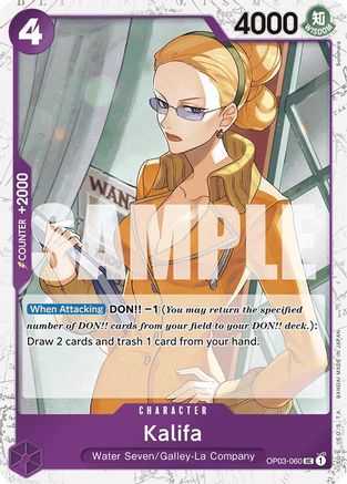 Kalifa (Jolly Roger Foil) (OP03-060) [Premium Booster -The Best-] Foil - Deck Out Gaming