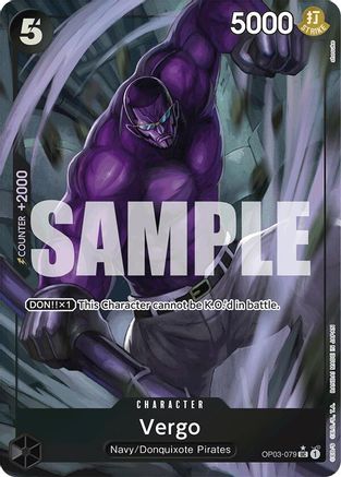 Vergo (Full Art) (OP03-079) [Premium Booster -The Best-] Foil - Deck Out Gaming