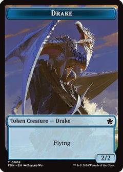 Drake // Goblin Doubled-Sided Token (8) [Foundations] - Deck Out Gaming