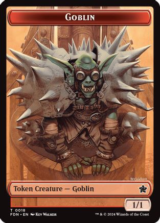 Goblin // Insect Doubled-Sided Token (18) [Foundations] foil - Deck Out Gaming