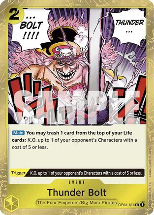 Thunder Bolt (Jolly Roger Foil) (OP03-121) [Premium Booster -The Best-] Foil - Deck Out Gaming