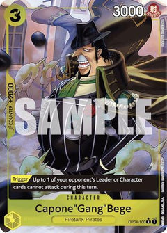 Capone"Gang"Bege (OP04-100) (Full Art) (OP04-100) [Premium Booster -The Best-] Foil - Deck Out Gaming