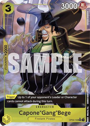 Capone"Gang"Bege (OP04-100) (Full Art) (OP04-100) [Premium Booster -The Best-] Foil - Deck Out Gaming