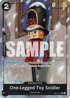 One-Legged Toy Soldier (Full Art) (OP05-081) [Premium Booster -The Best-] Foil - Deck Out Gaming