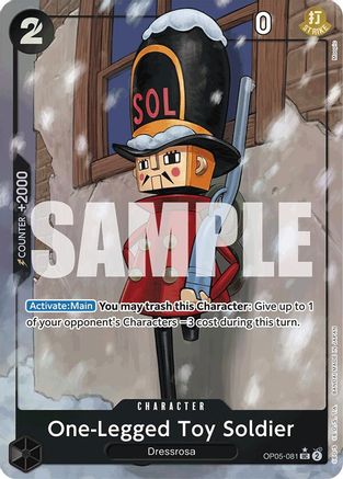 One-Legged Toy Soldier (Full Art) (OP05-081) [Premium Booster -The Best-] Foil - Deck Out Gaming