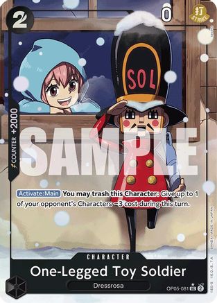One-Legged Toy Soldier (Alternate Art) (OP05-081) [Premium Booster -The Best-] Foil - Deck Out Gaming