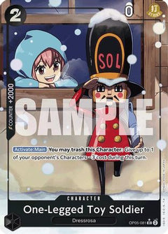 One-Legged Toy Soldier (Alternate Art) (OP05-081) [Premium Booster -The Best-] Foil - Deck Out Gaming