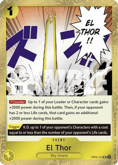 El Thor (Jolly Roger Foil) (OP05-114) [Premium Booster -The Best-] Foil - Deck Out Gaming