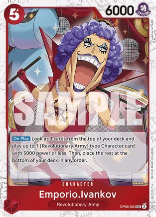 Emporio.Ivankov (Jolly Roger Foil) (OP06-003) [Premium Booster -The Best-] Foil - Deck Out Gaming