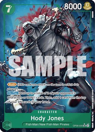 Hody Jones (Alternate Art) (OP06-035) [Premium Booster -The Best-] Foil - Deck Out Gaming