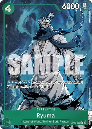 Ryuma (Alternate Art) (OP06-036) [Premium Booster -The Best-] Foil - Deck Out Gaming