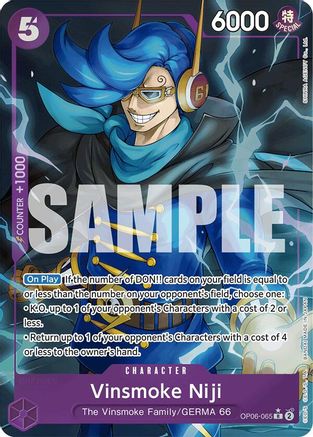 Vinsmoke Niji (OP06-065) (Alternate Art) (OP06-065) [Premium Booster -The Best-] Foil - Deck Out Gaming