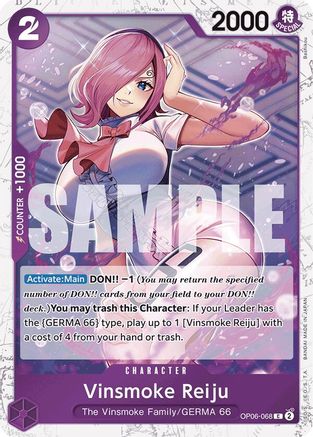 Vinsmoke Reiju (OP06-068) (Jolly Roger Foil) (OP06-068) [Premium Booster -The Best-] Foil - Deck Out Gaming