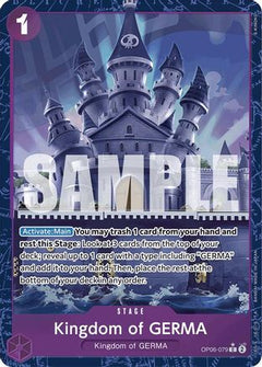 Kingdom of GERMA (Alternate Art) (OP06-079) [Premium Booster -The Best-] Foil - Deck Out Gaming