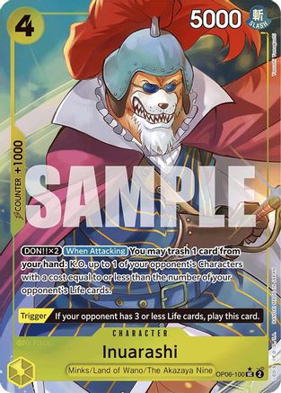 Inuarashi (Full Art) (OP06-100) [Premium Booster -The Best-] Foil - Deck Out Gaming