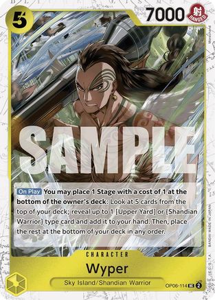 Wyper (Jolly Roger Foil) (OP06-114) [Premium Booster -The Best-] Foil - Deck Out Gaming