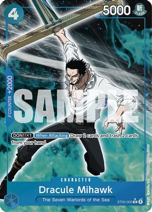 Dracule Mihawk (ST03-005) (Full Art) (ST03-005) [Premium Booster -The Best-] Foil - Deck Out Gaming