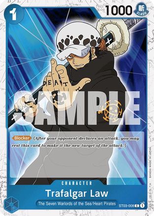 Trafalgar Law (ST03-008) (Jolly Roger Foil) (ST03-008) [Premium Booster -The Best-] Foil - Deck Out Gaming