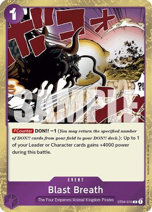 Blast Breath (Jolly Roger Foil) (ST04-016) [Premium Booster -The Best-] Foil - Deck Out Gaming
