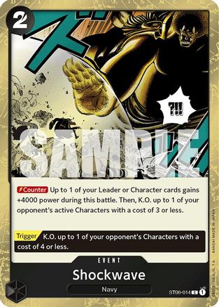 Shockwave (Jolly Roger Foil) (ST06-014) [Premium Booster -The Best-] Foil - Deck Out Gaming
