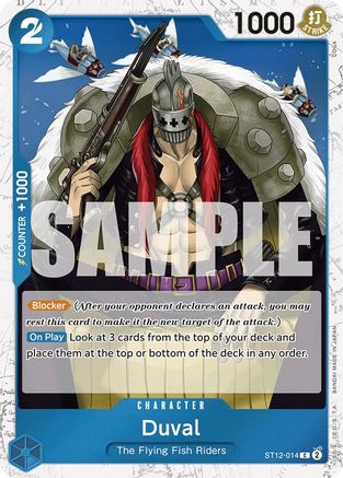 Duval (Jolly Roger Foil) (ST12-014) [Premium Booster -The Best-] Foil - Deck Out Gaming