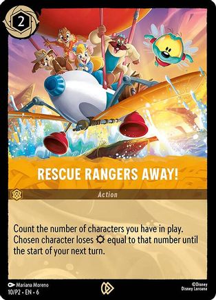 Rescue Rangers Away! (10) [Disney Lorcana Promo Cards] Cold Foil - Deck Out Gaming