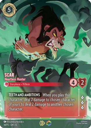 Scar - Heartless Hunter (Store Championship) (14) [Disney Lorcana Promo Cards] Holofoil - Deck Out Gaming