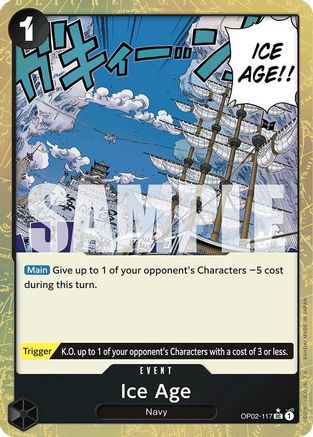Ice Age (Textured Foil) (OP02-117) [Premium Booster -The Best-] Foil - Deck Out Gaming